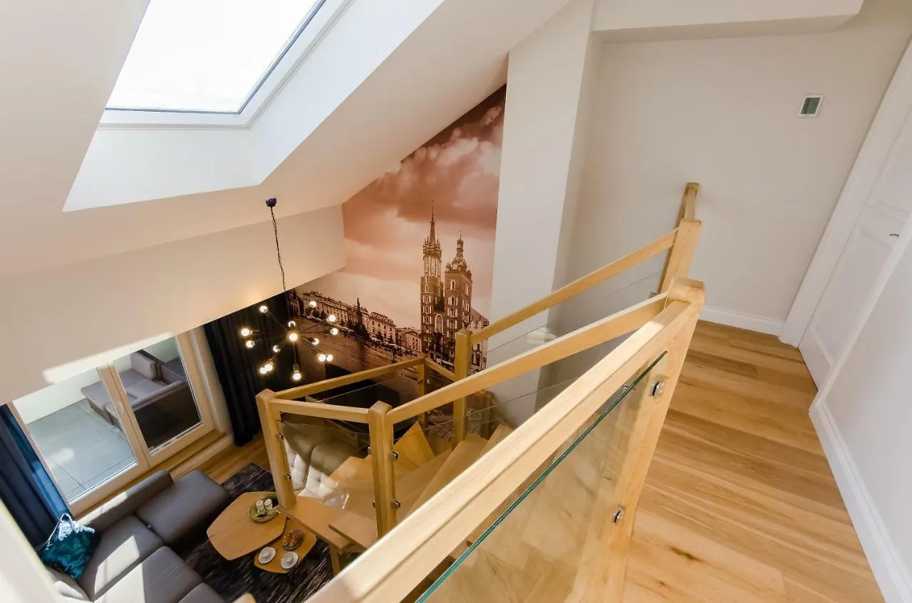 クラクフKazimierz Penthouse With Private Terraceアパートメント