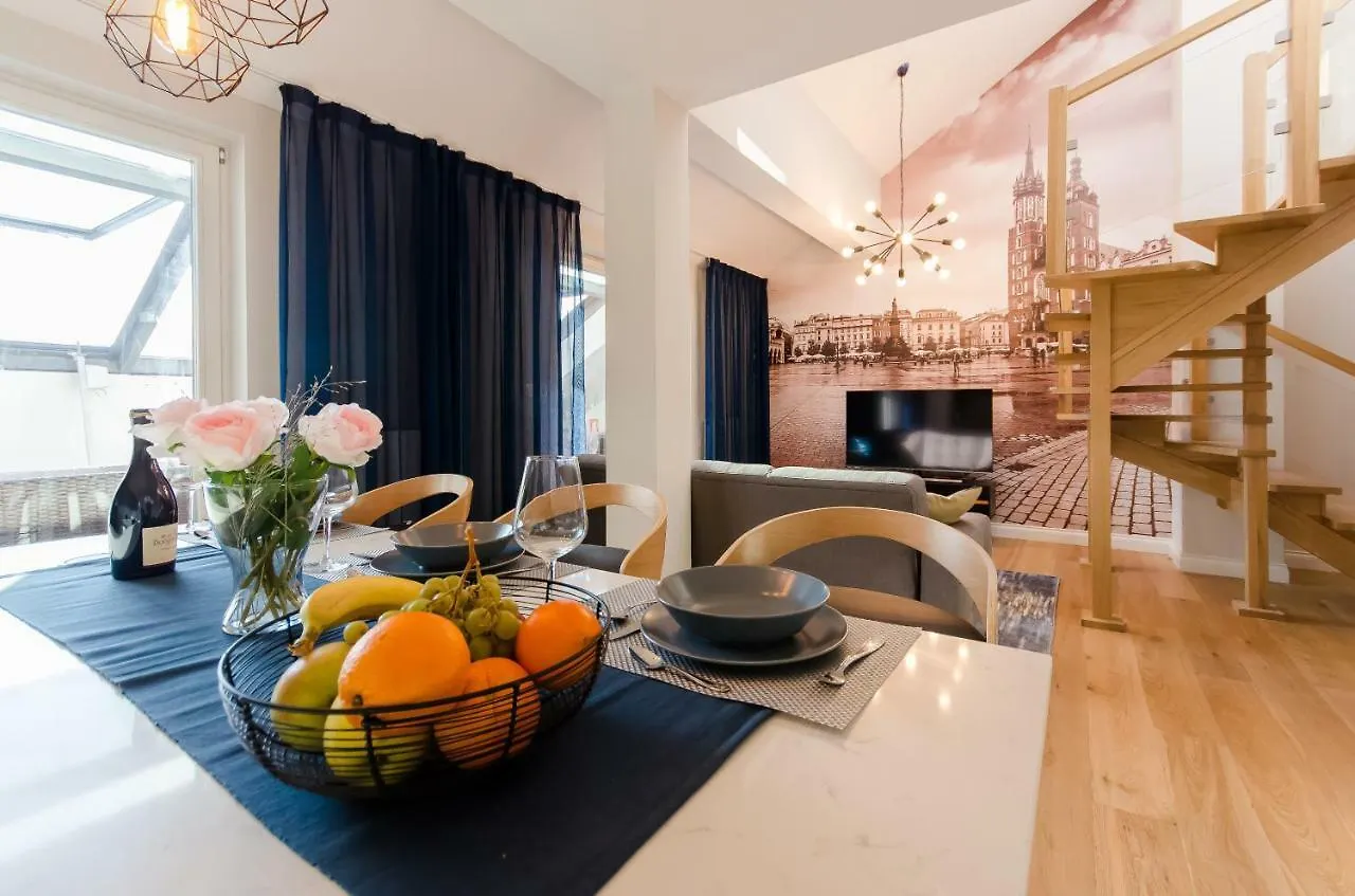 クラクフKazimierz Penthouse With Private Terraceアパートメント クラクフ
