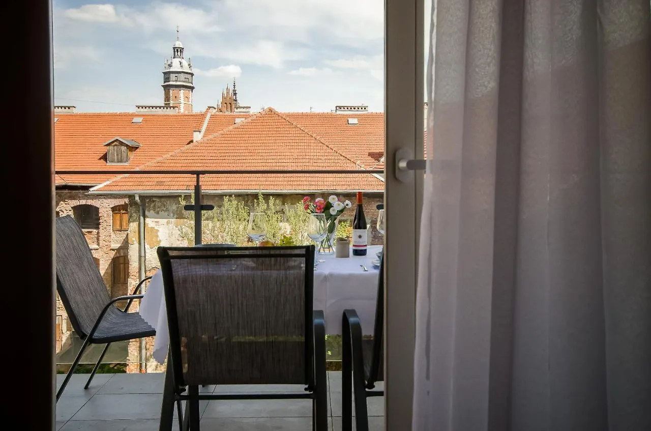 クラクフKazimierz Penthouse With Private Terraceアパートメント アパート クラクフ